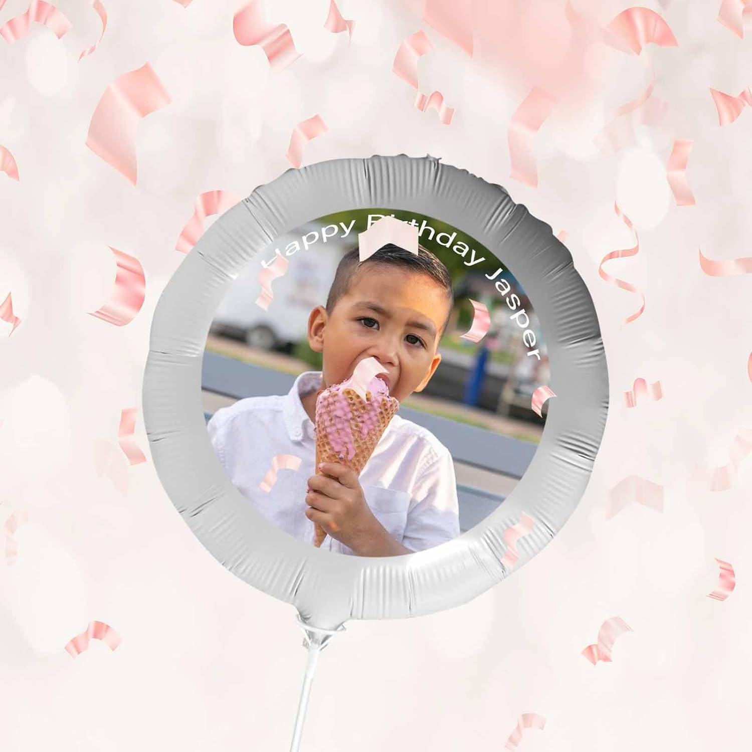 Globo personalizado con cara, fotos personalizadas, globos de feliz cumpleaños, globos con nombre personalizado para regalos de fiesta de aniversario