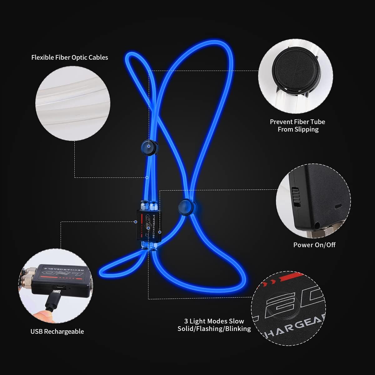 esonstyle Chaleco reflectante LED recargable para corredores, chaleco de seguridad de alta visibilidad para correr, ciclismo o caminar