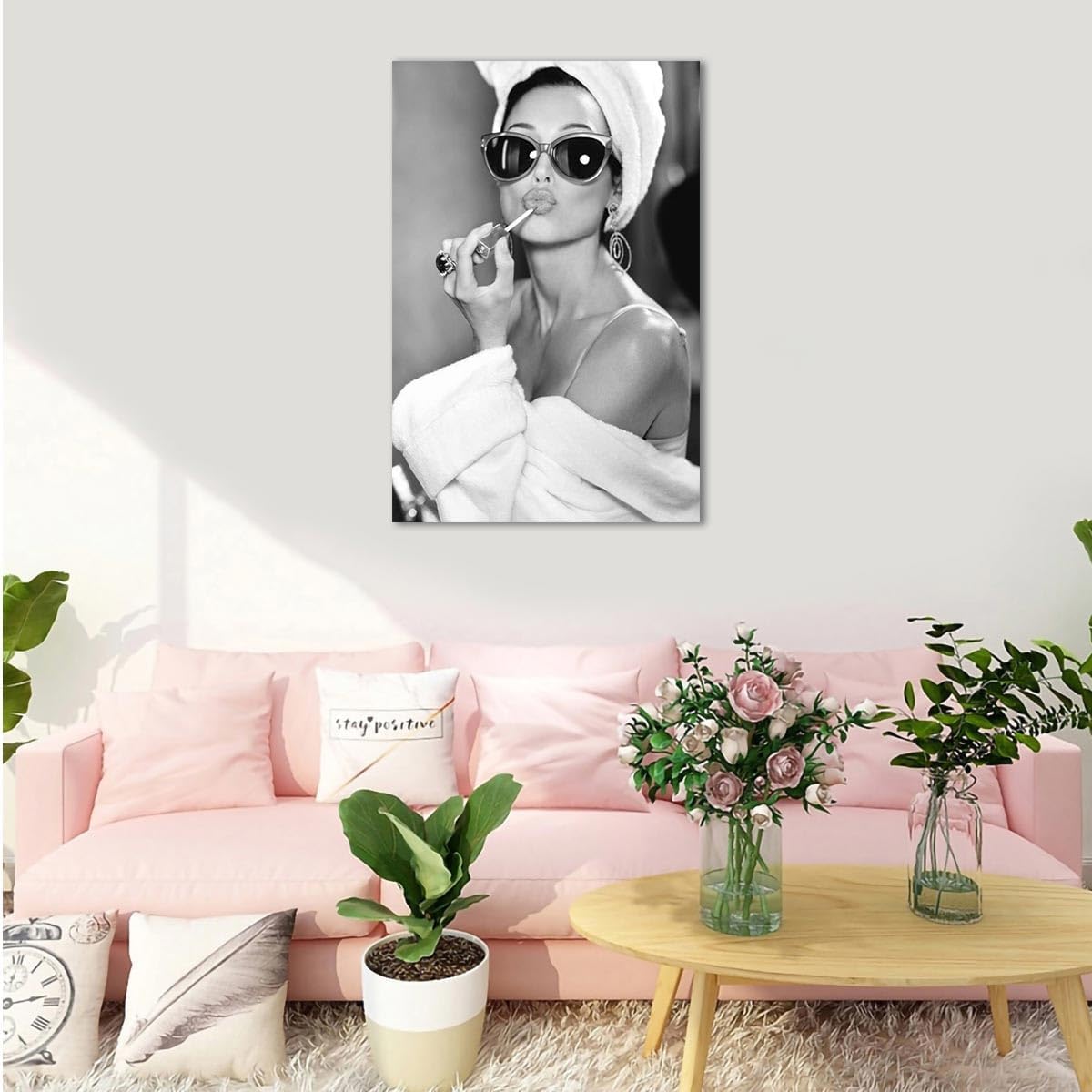 Audrey Hepburn – Póster de pared de moda de Audrey Hepburn, póster moderno para mujer, póster vintage de moda, fotos de Hollywood, decoración para