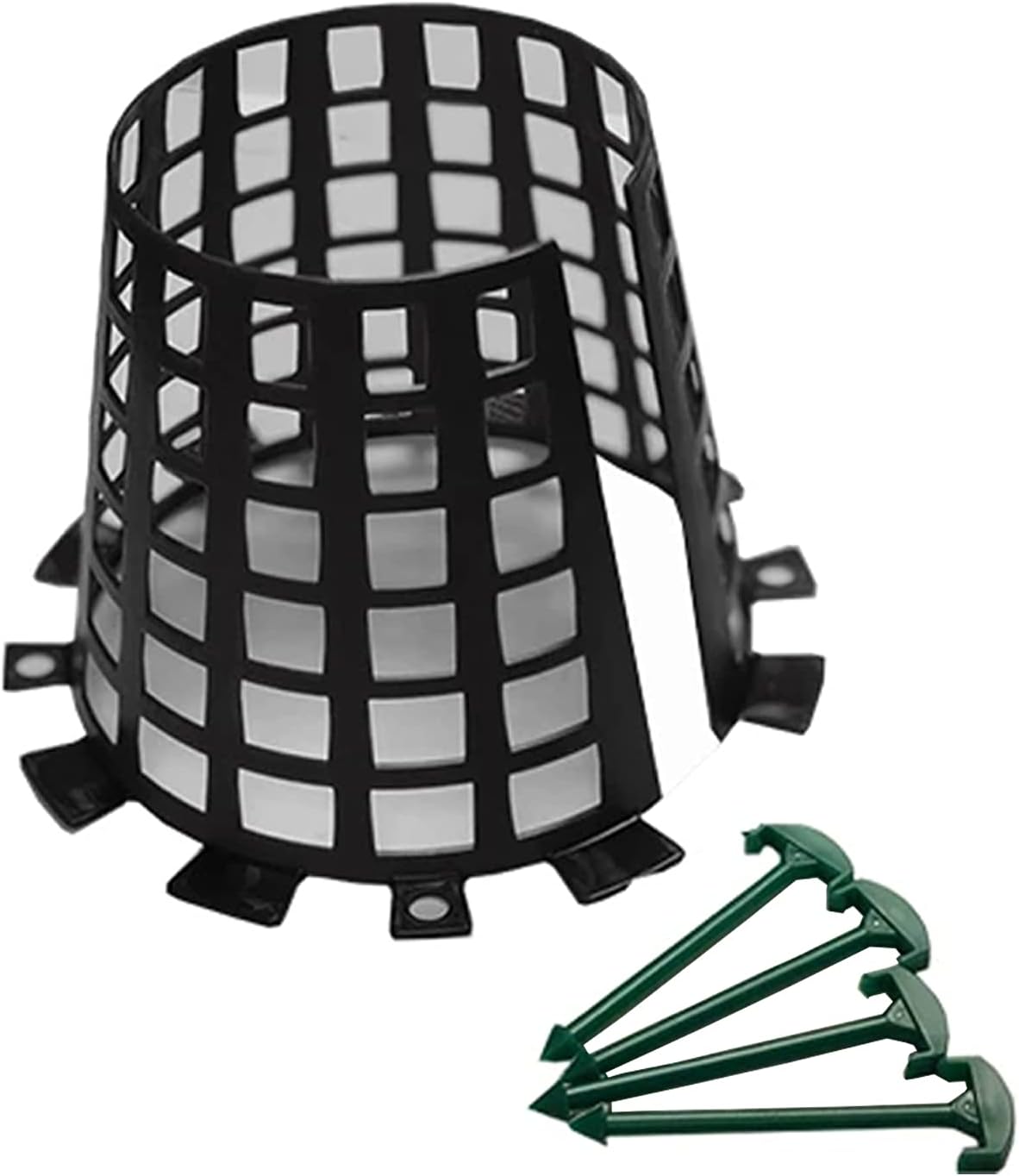 Protector de plástico para prevención de animales de árboles y plantas para césped, jardín, flores, verduras, arbustos y plantones, paquete de 3
