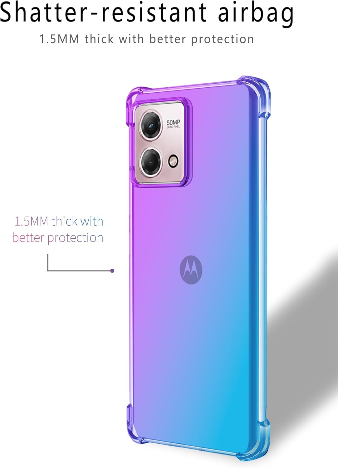 Lmposla Funda para Moto G Stylus 4G 2023, a prueba de golpes, delgada, flexible, TPU suave, bolsa de aire, anticaída, para Motorola Moto G Stylus 4G