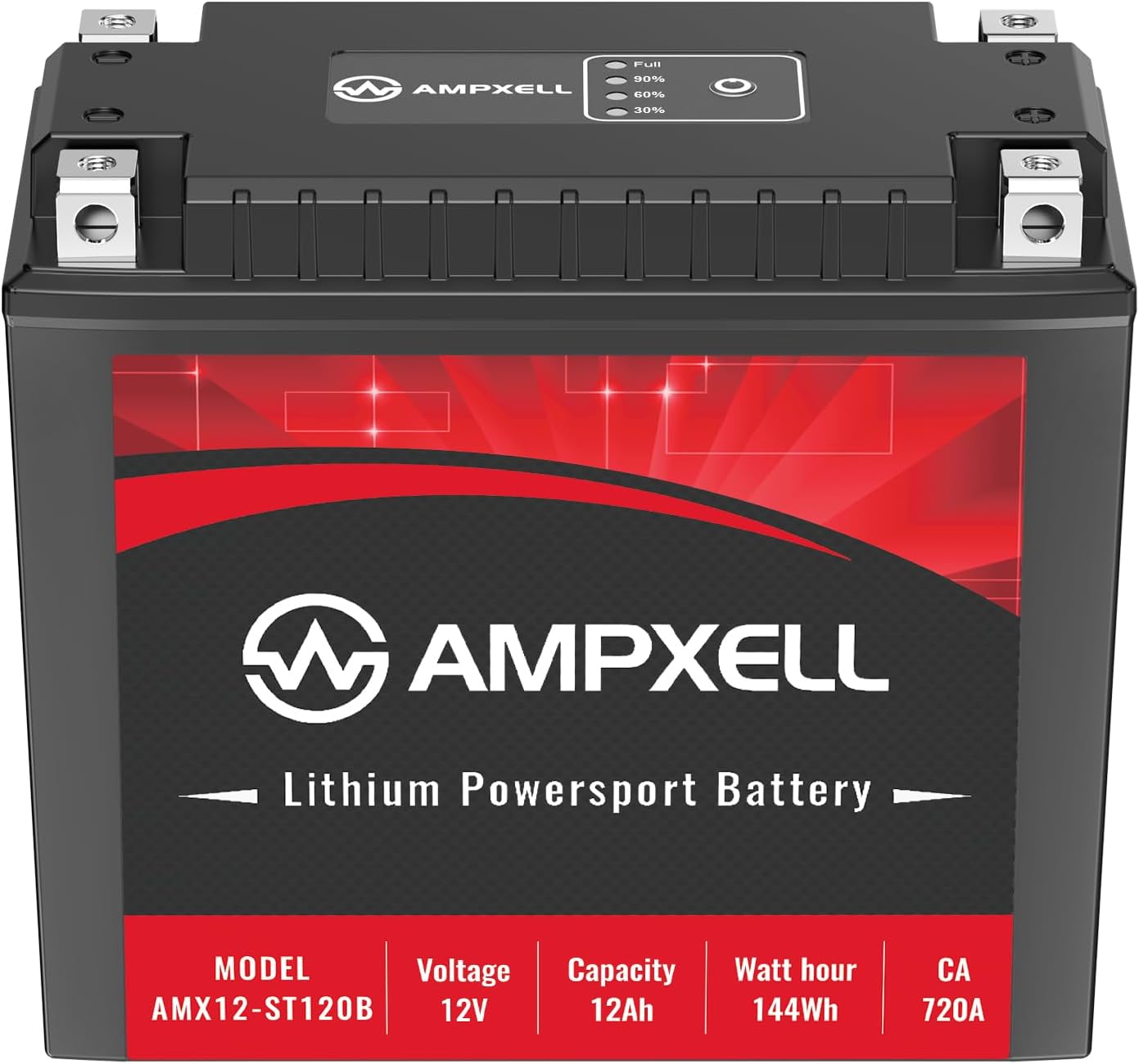 YTX20L-BS – Batería de litio para motocicleta de 12 V, 720 A, 12 Ah, repuesto Yuasa ETX20L Powersport, motocicleta, ATV, UTV, scooter, 4 ruedas y