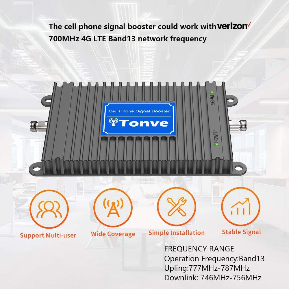 Verizon Cell Phone Signal Booster 5G 4G LTE Band13 700Mhz Cellular Signal Booster Verizon Mobile Phone Signal Booster Verizon Cell Phone Signal
