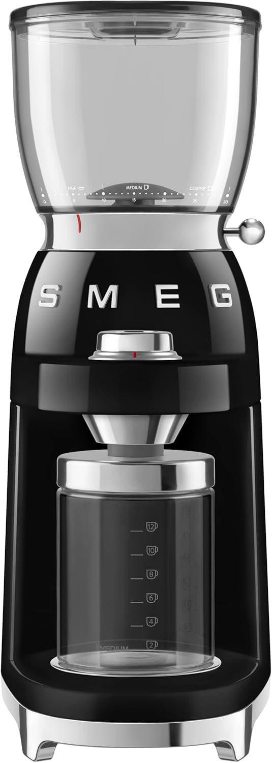 SMEG Molinillo de café eléctrico retro (negro)