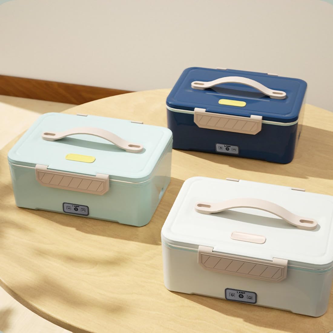 Fiambrera climatizada,Fiambrera calefactora para el trabajo,Calentador de alimentos para coche,Loncheras Electricas para Calentar Almuerzo,Lonchera