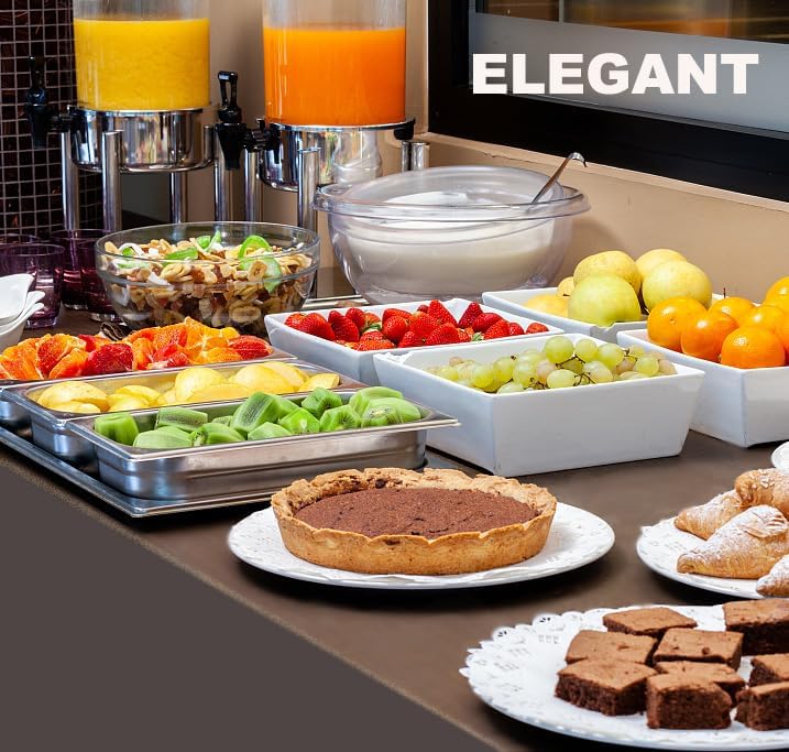 Paquete de 2 manteles rectangulares ajustables de color blanco de 72 x 30 pulgadas para mesa de 6 pies en poliéster lavable, mantel de 6 pies para