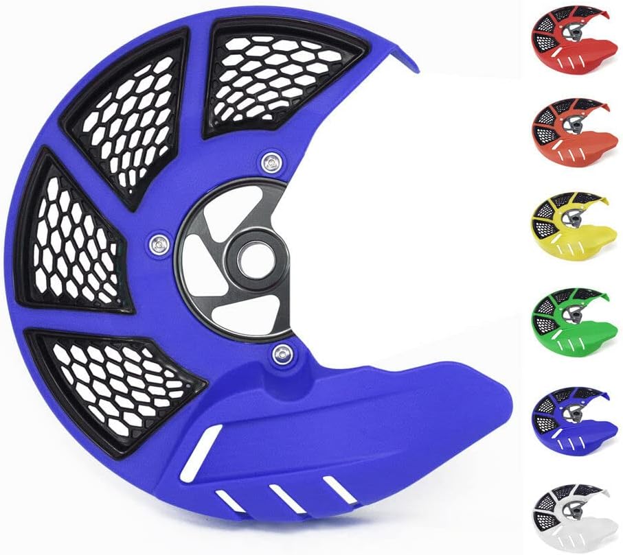 Protector de disco de freno delantero para motocicleta, protector de disco trasero de aluminio compatible con YZ125 YZ250 2008-2017 YZ250F 2007-2013