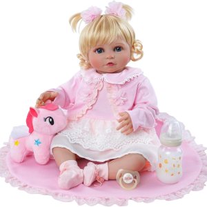 ADFO DreamyDolly – Muñecas de bebé recién nacidas, detalles realistas de cara y cuerpo, sensación de bebé real, piel suave y cuerpo, muñecas ADFO DreamyDolly – Muñecas de bebé recién nacidas, detalles realistas de cara y cuerpo, sensación de bebé real, piel suave y cuerpo, muñecas