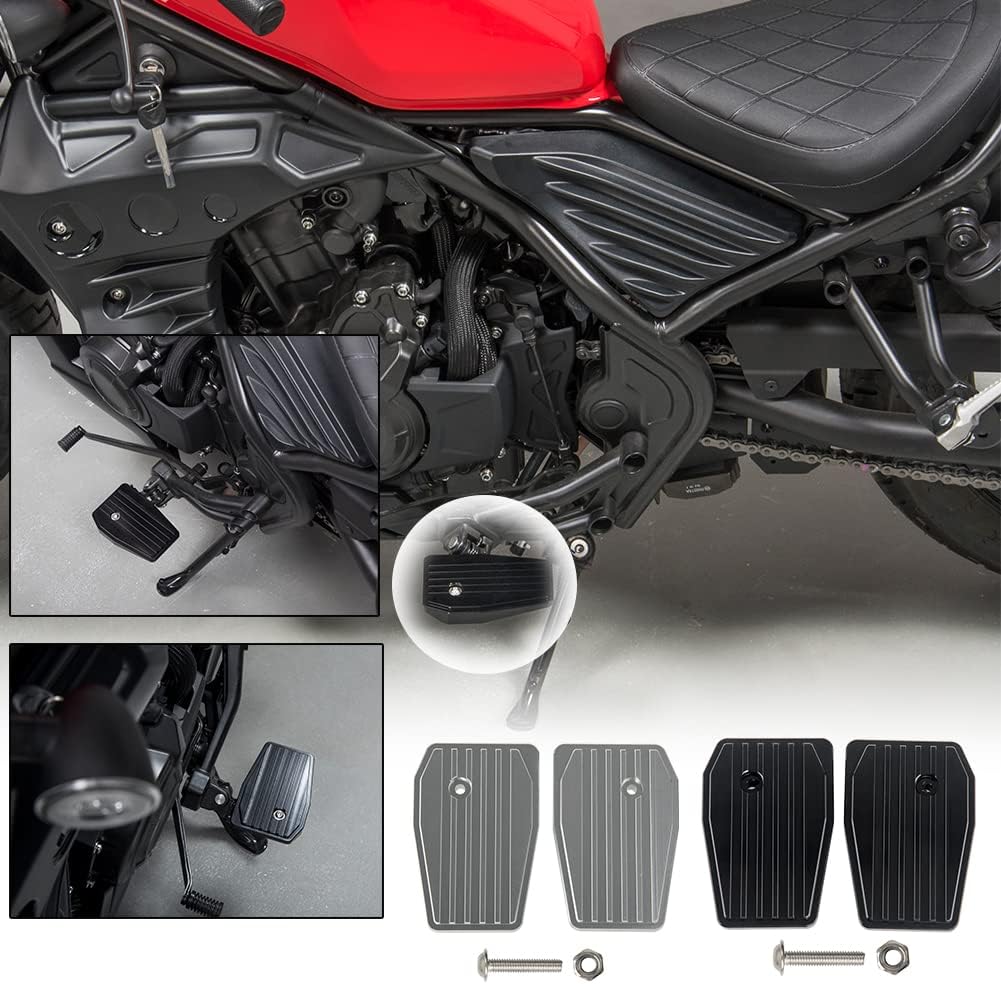 Estriberas anchas para motocicleta, reposapiés de aluminio, extensión para H-onda REBEL CMX500 CMX300 CMX 500 300 2017-2024 2018 2019 2020 2021 2022