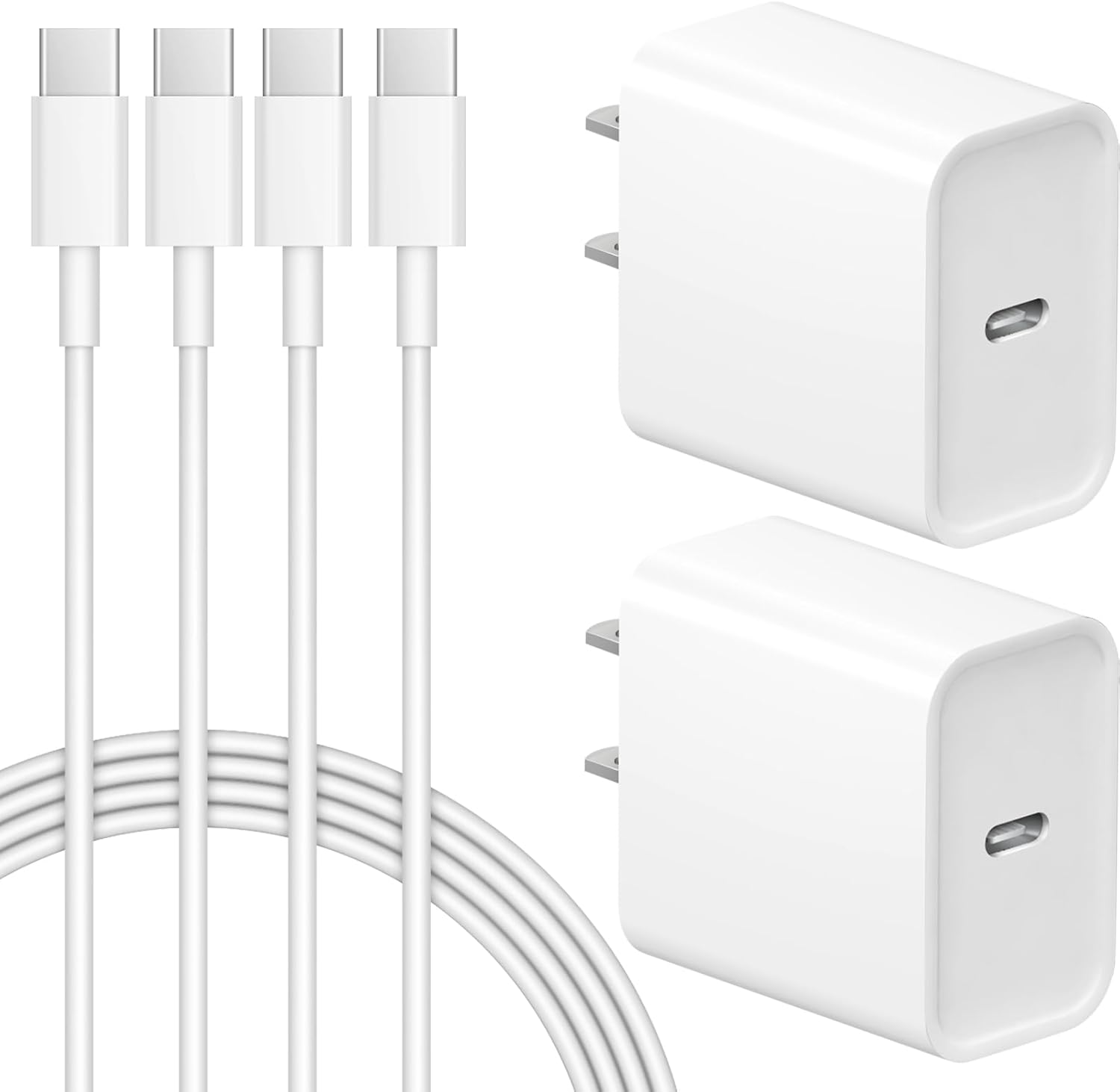 Cargador de pared USB C de 10 pies para iPhone 15, paquete de 2 cargadores para iPad Pro, cargador de ayuno para iPhone 15iPhone 15 ProiPhone 15 Pro
