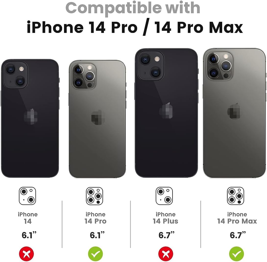 Protector de lente de cámara para iPhone 14 PROiPhone 14 Promax Bling Diamond Funda de cámara de vidrio templado, accesorios de decoración de cámara