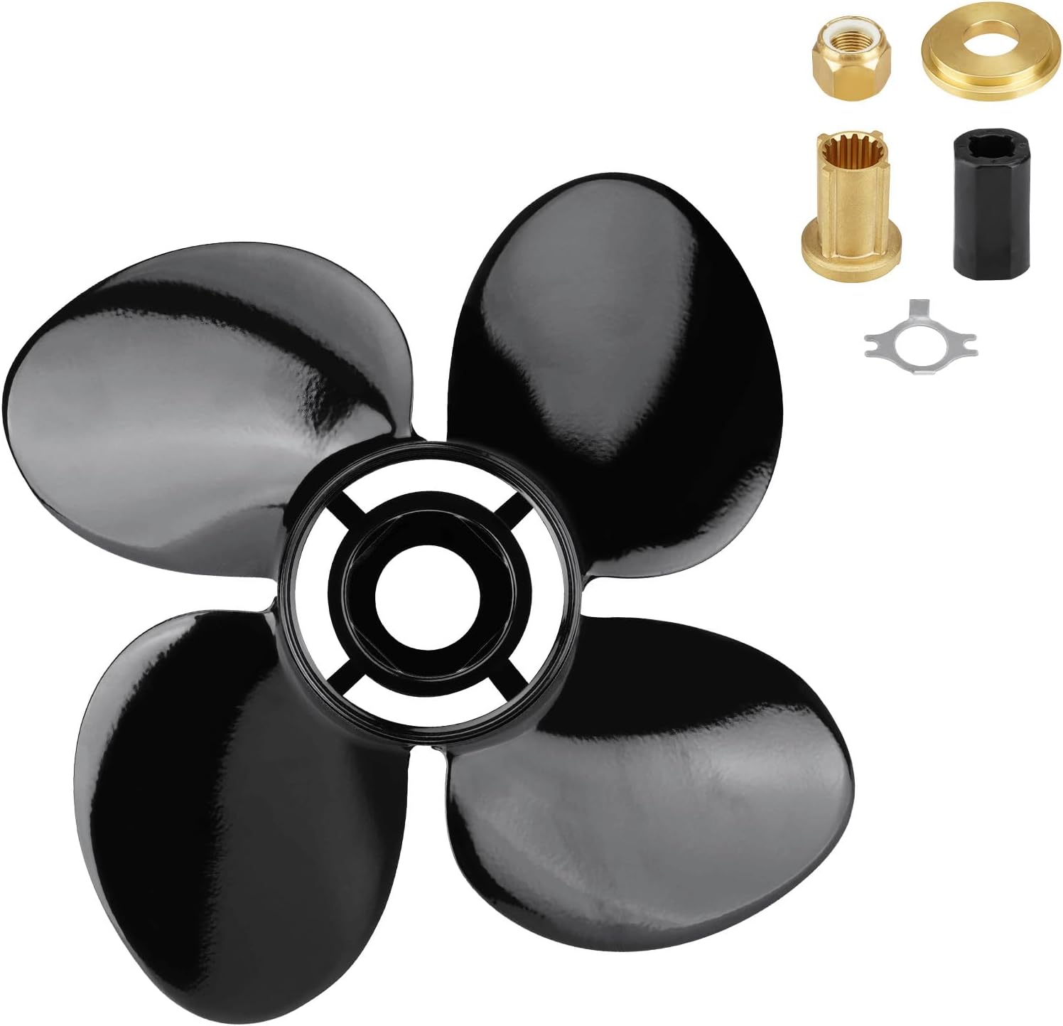 Hélice fuera de borda para barco 14 12×19, 14.25×21, 14×19, 13 14×17, 13 34×15, 14×13, 13.4×15, 10 38 x13, 9×9 apto para motores Mercury 6-300HP, 4