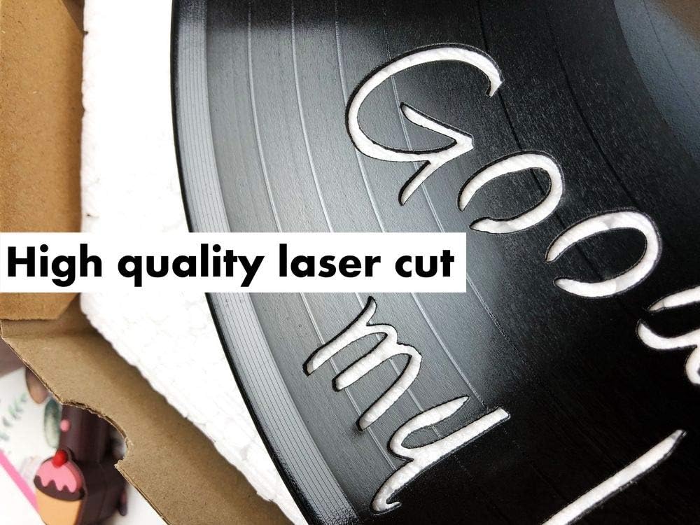 Reloj de pared de vinilo compatible con Los juegos del hambre, reloj de pared hecho de disco de vinilo, decoración original, diseño único, increíble