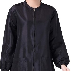 KAHOT Chaqueta profesional de estilista para peluquería, uniforme de cosmetología, con cremallera, para peluquería, ropa de trabajo, belleza, spa, KAHOT Chaqueta profesional de estilista para peluquería, uniforme de cosmetología, con cremallera, para peluquería, ropa de trabajo, belleza, spa,
