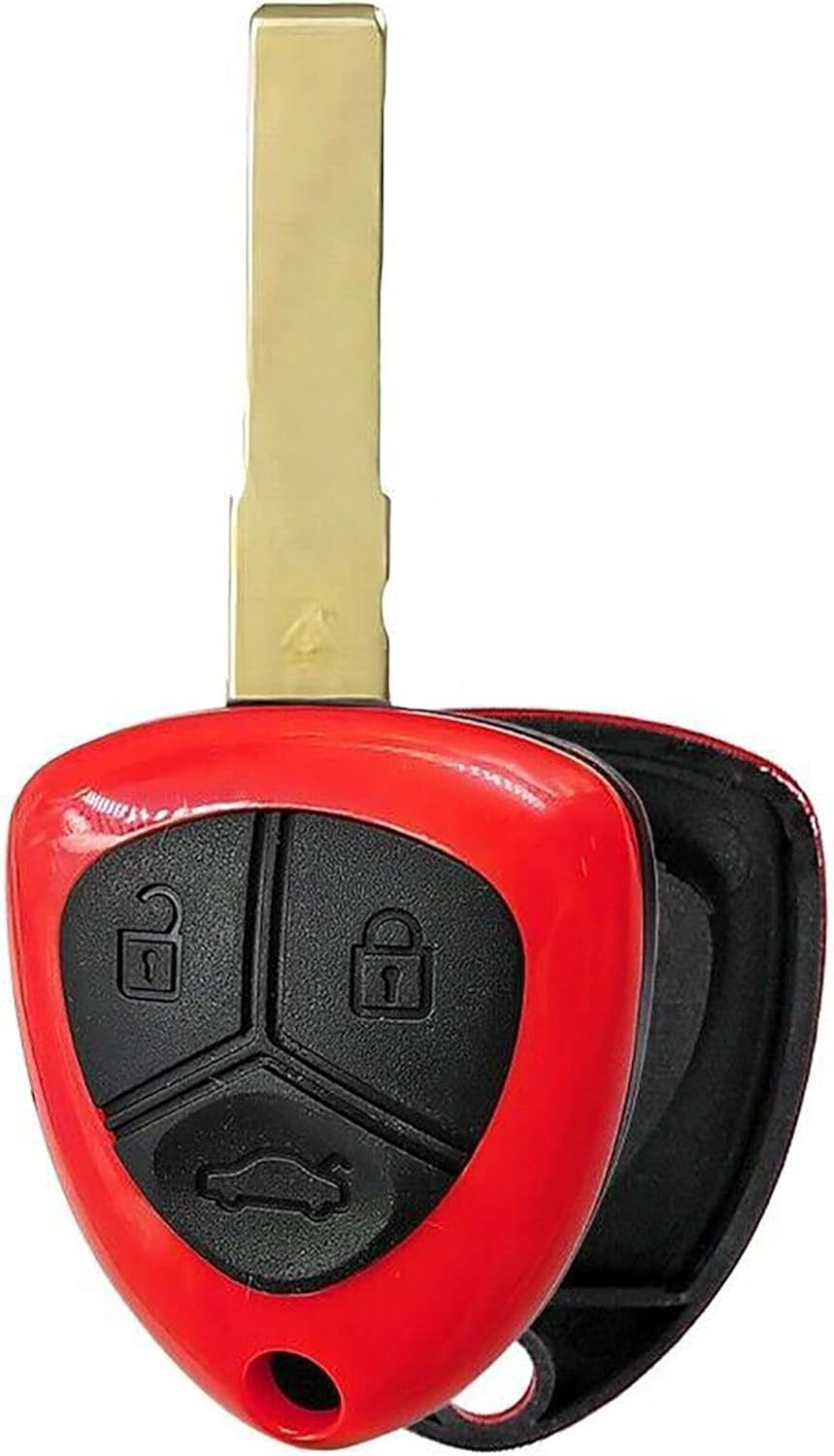 1 funda de repuesto para llavero de repuesto compatible con vehículos Ferrari MPN 012432TRWS46E-04 (sin electrónica ni chip en el interior)