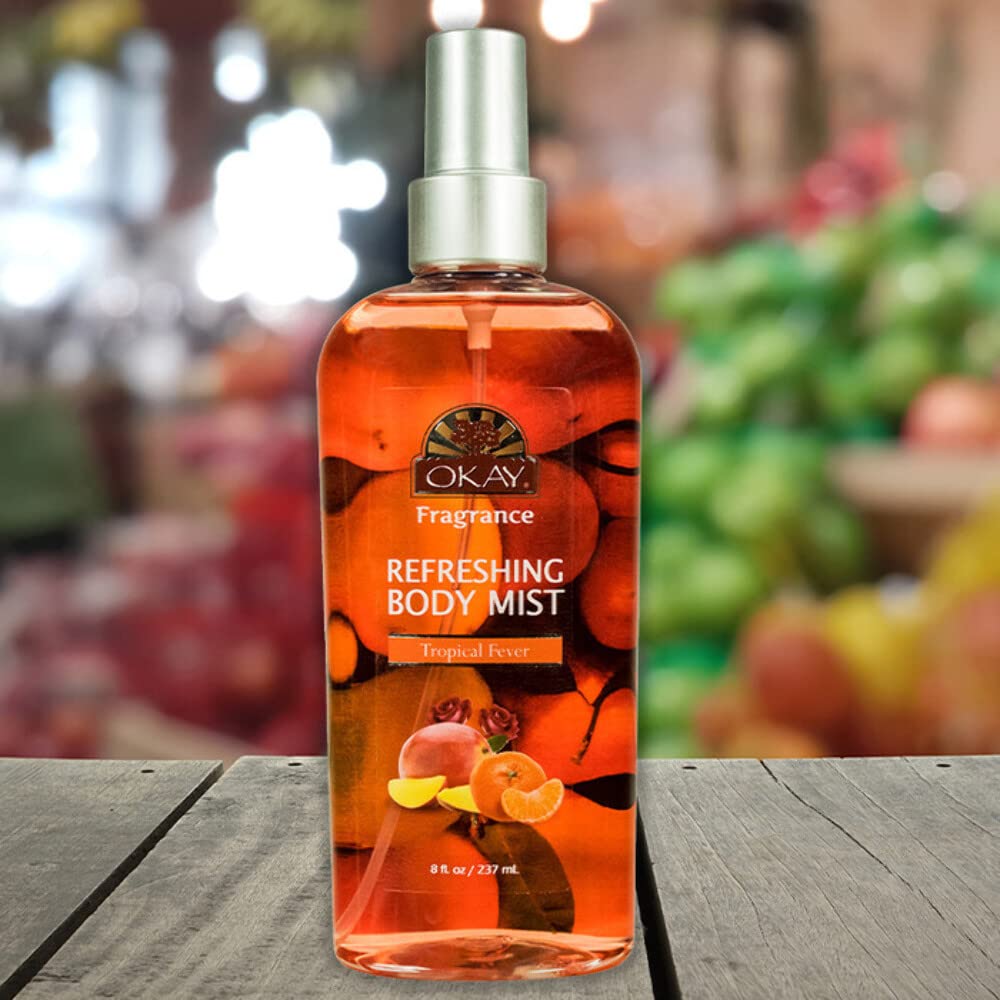 OKAY ESENCIA DE FIEBRE TROPICAL REFRESCANTE BODY MIST 8oz  8.0 fl oz