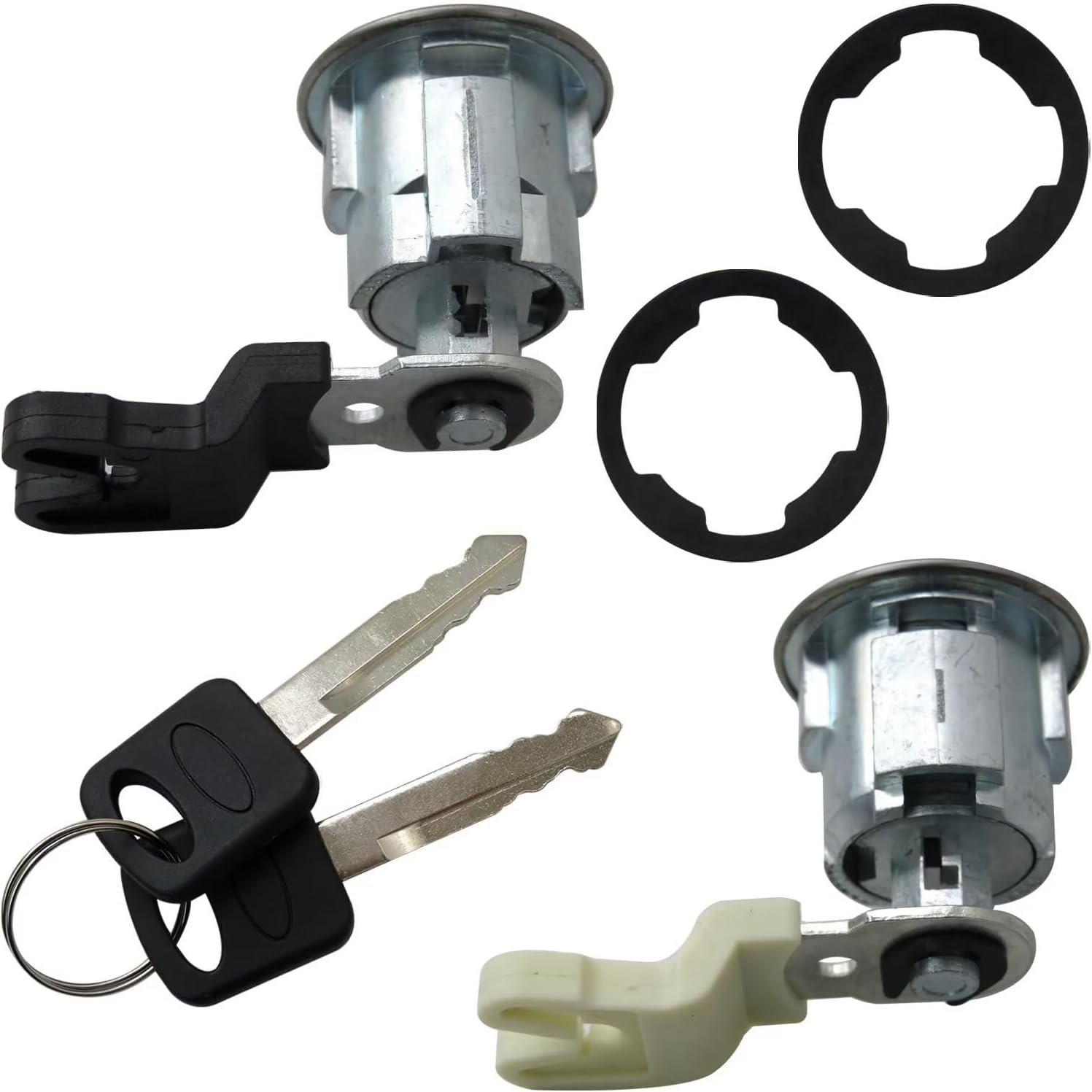 DL140T, DL111 Cerradura de puerta Cilindros y 2llaves XL2Z7821990AC, F87Z7821990BA Reemplazo para 1995-02 Mazda B4000 Truck