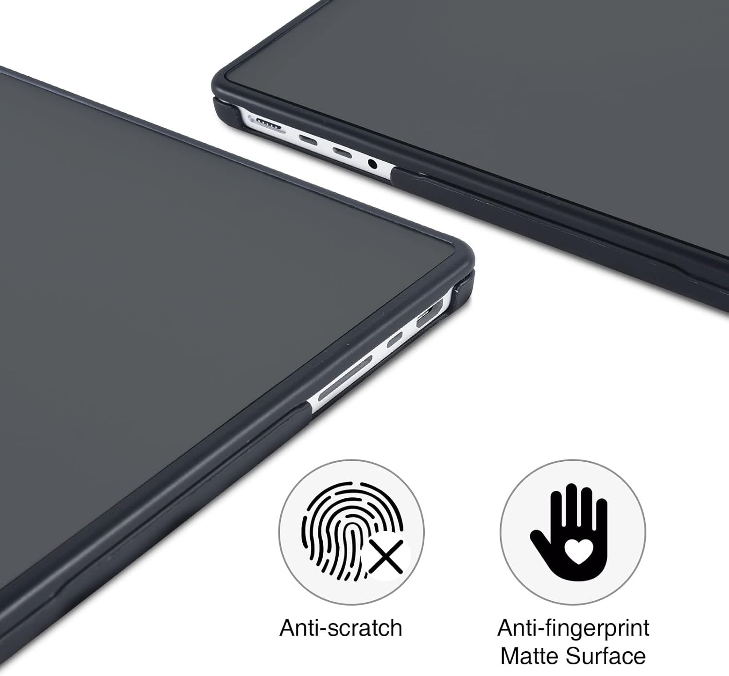 BlueSwan Funda rígida para MacBook Pro de 16 pulgadas 2024-2021 modelo M3 A2991 A2780 A2485 M2 M1 ProMax con Touch ID, antigrietas y antihuellas