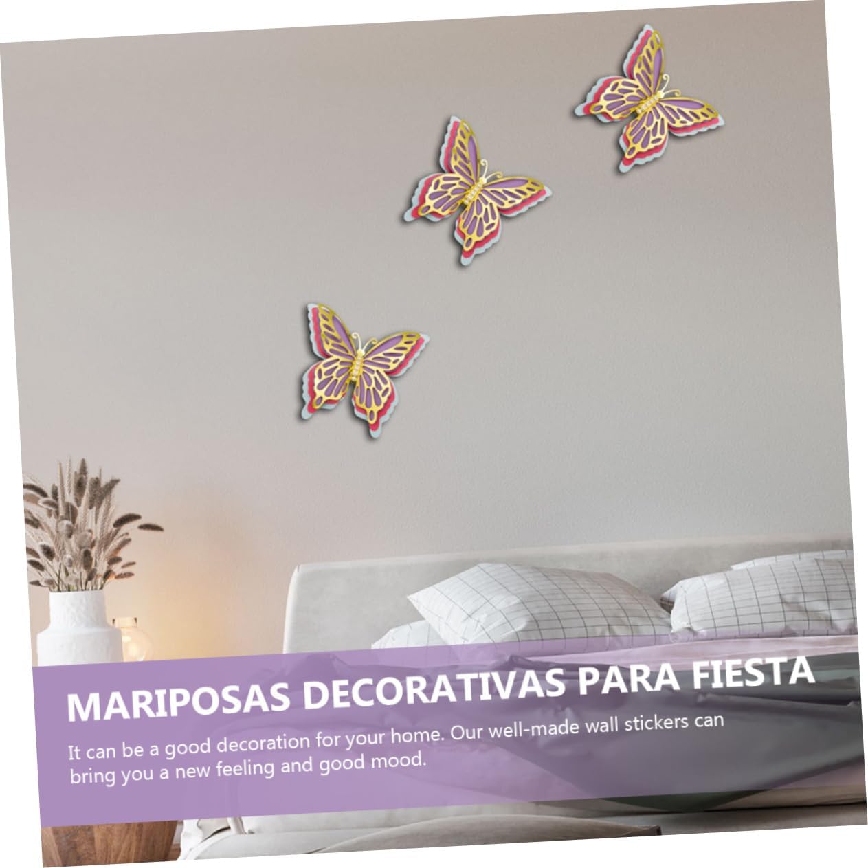 Abaodam 6 Pcs Party Decoration Butterfly Wedding Decor Wedding Wall Decor Wall Butterflies Wall Ornament Butterflies Decorations Butterflies