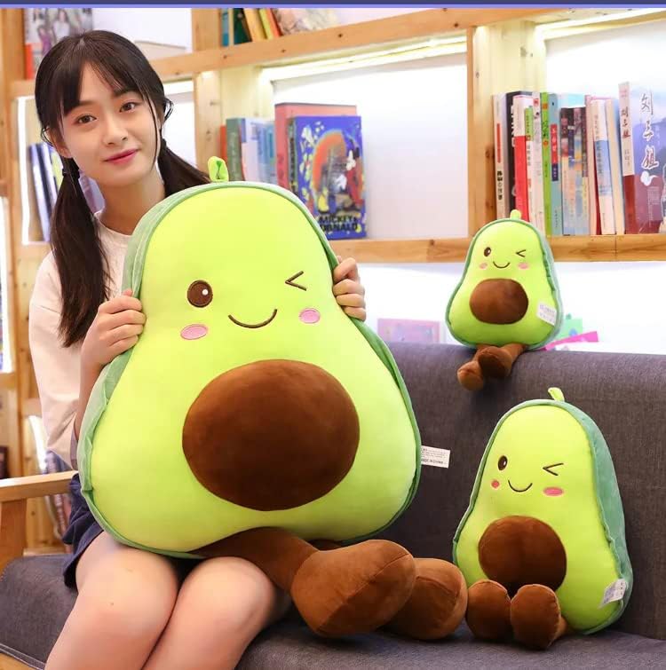 Almohadas rellenas de frutas de aguacate para bebés, niños, amigos y familiares. (17.72 pulgadas17.7 in)