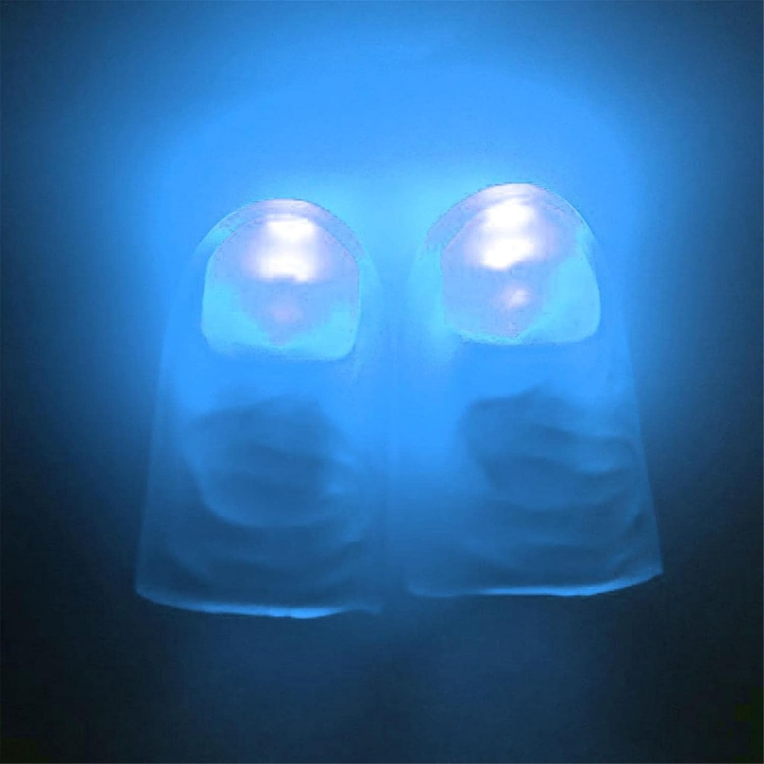 4 lámparas de dedo de luz azul para pulgares, accesorio mágico para fiesta de bar, lámpara de espectáculo, herramienta de broma de dedo falso,