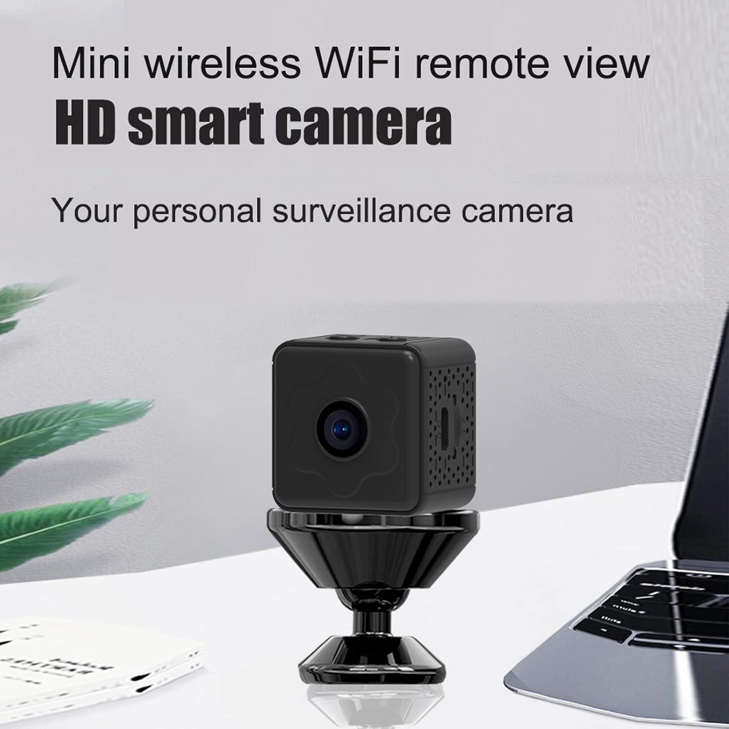 Zopsc Cámara de seguridad para el hogar, cámara de seguridad inteligente HD 1080P con detección de movimiento, visión nocturna, cámara WiFi para