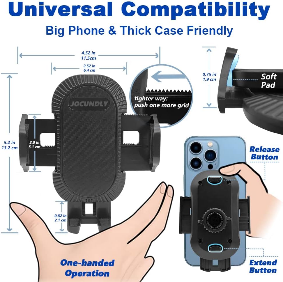 Soporte de teléfono de coche para Nissan Rogue 2014-2020 compatible con funda gruesa Soporte de teléfono celular, soporte de navegación celular,