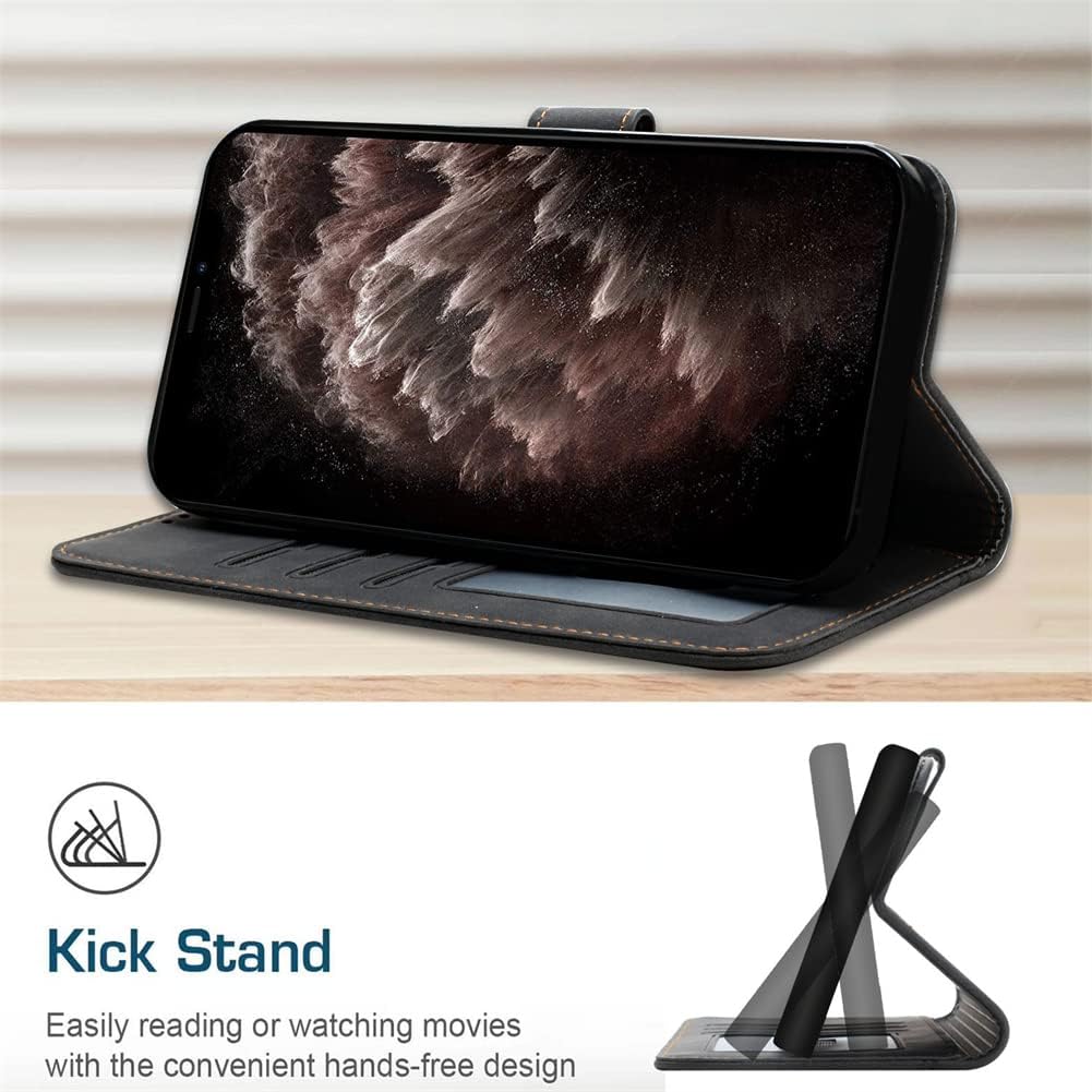 IMIRST Funda para Galaxy A73 5G Wallet Case con ranuras para tarjetero Kickstand PU cuero magnético Folio Flip Case Funda de protección a prueba de