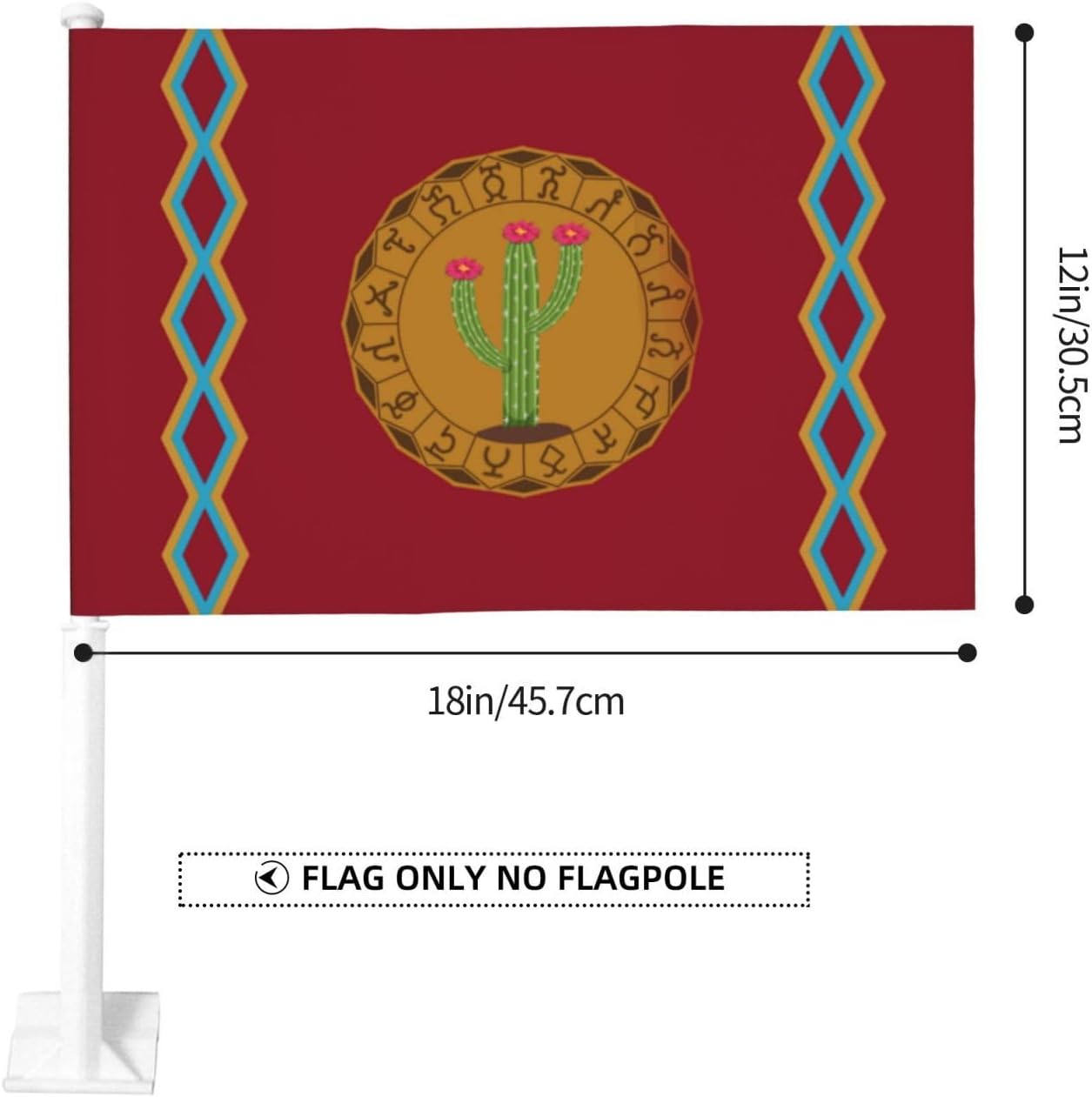 Double Sided Printing Panteera Wayuu Car Flag 12×18 Inches Car Window Clip Flags Car Decoration Banner