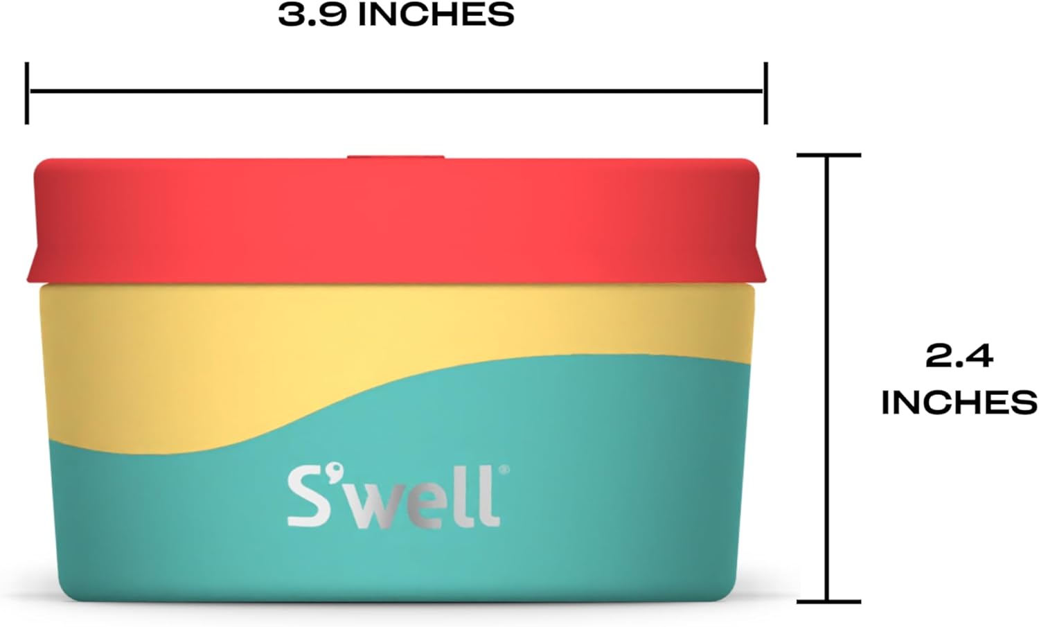 S’well Recipiente de alimentos de acero inoxidable de 10 onzas Island Breeze de una sola pared, construcción duradera sin BPA