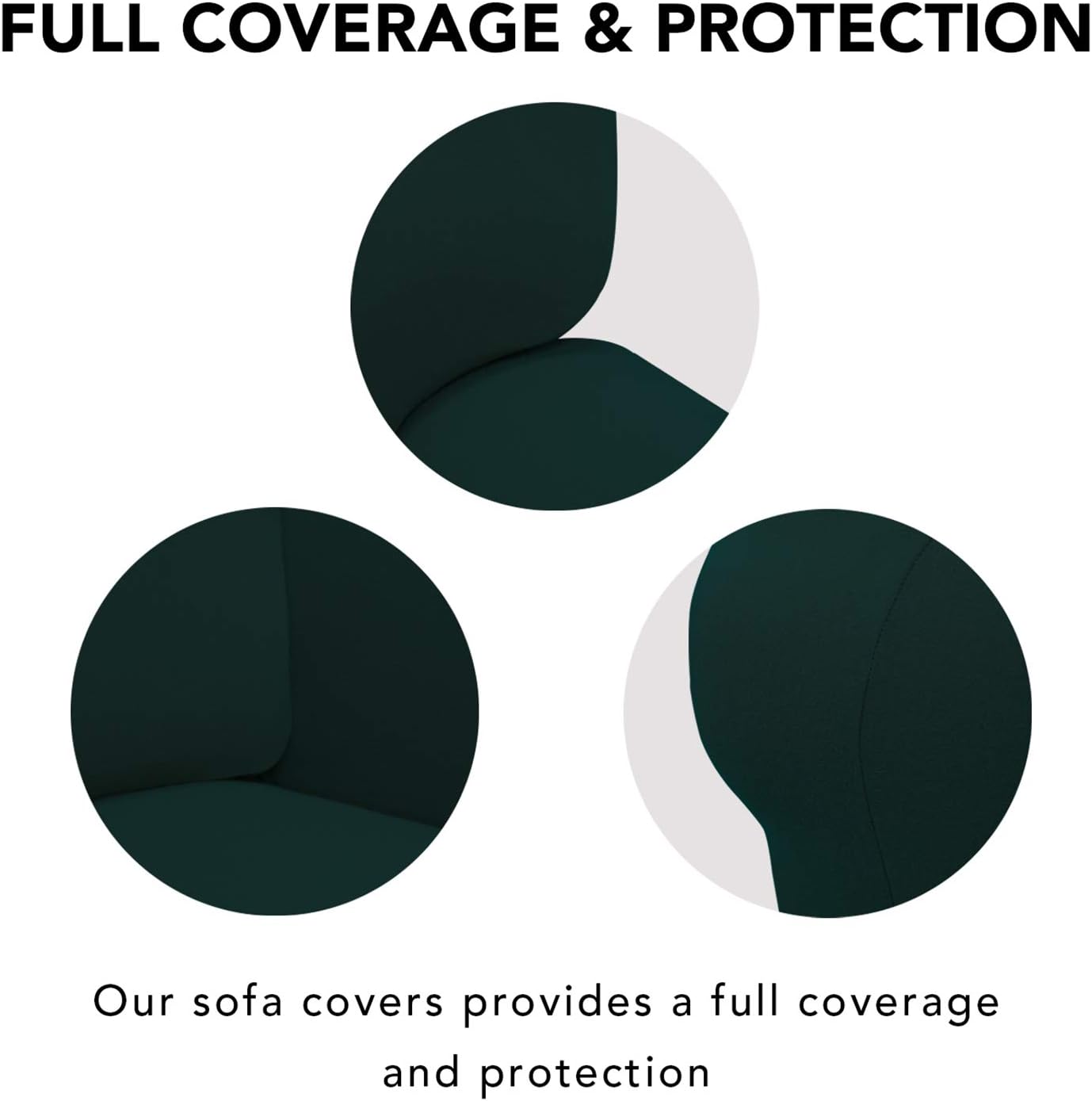 PureFit – Funda de elastano superelástica para sofá y silla, cubierta protectora suave antideslizante, lavable, con espuma y base elástica para