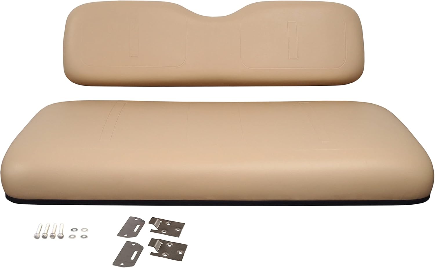 Huskey Parts Company Juego de cojines de asiento delantero para carrito de golf, color bronceado para EZGO Medalist, TXT 1994-2013 carrito de golf,