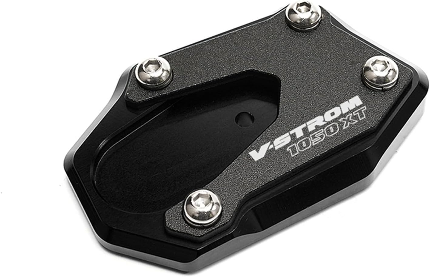 CNC aluminio for Suzuki V-Strom 1050XT VSTROM 1050 2019-2021 Motorcycle Kickstand Foot Side Stand Extension Pad Support Plate (Color  1050XT Black)