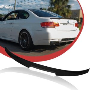 Alerón trasero negro brillante para maletero para BMW compatible con 2007-2013 E92 3 Series 328i E90 M3 335i 335xi 335is 335i 328i 328xi (Regular) Alerón trasero negro brillante para maletero para BMW compatible con 2007-2013 E92 3 Series 328i E90 M3 335i 335xi 335is 335i 328i 328xi (Regular)