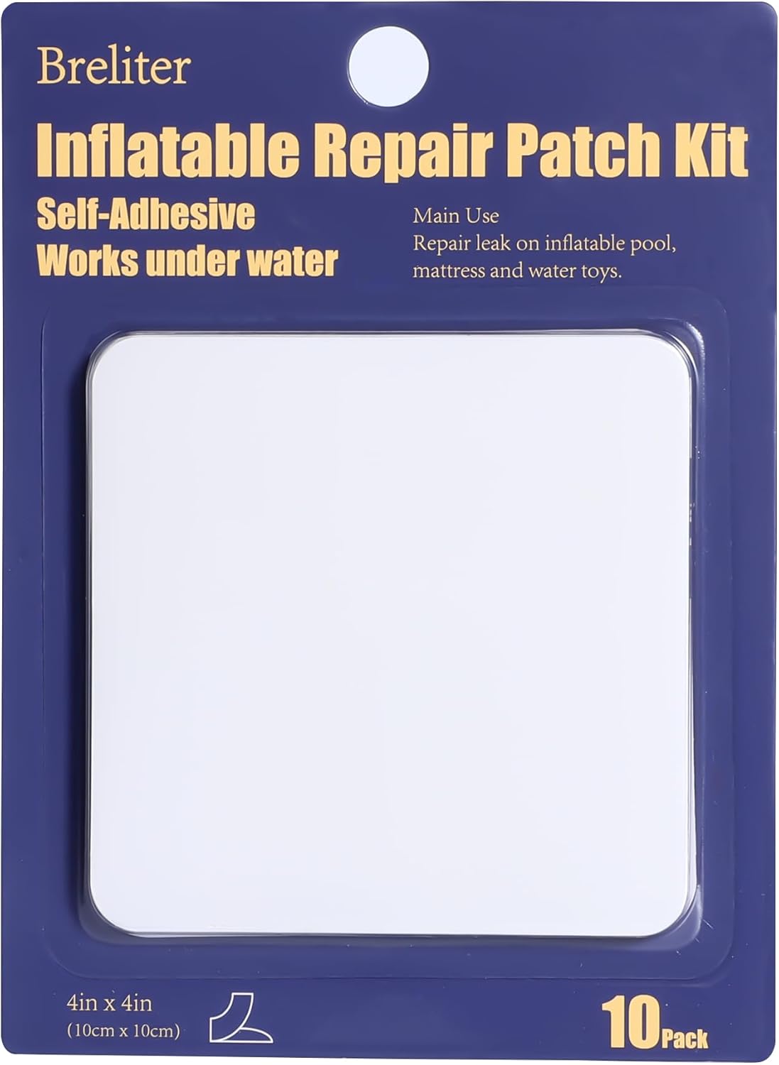 Kit de reparación de parches inflables, cinta de reparación de piscina de TPU impermeable, parche de reparación resistente para colchón de aire,