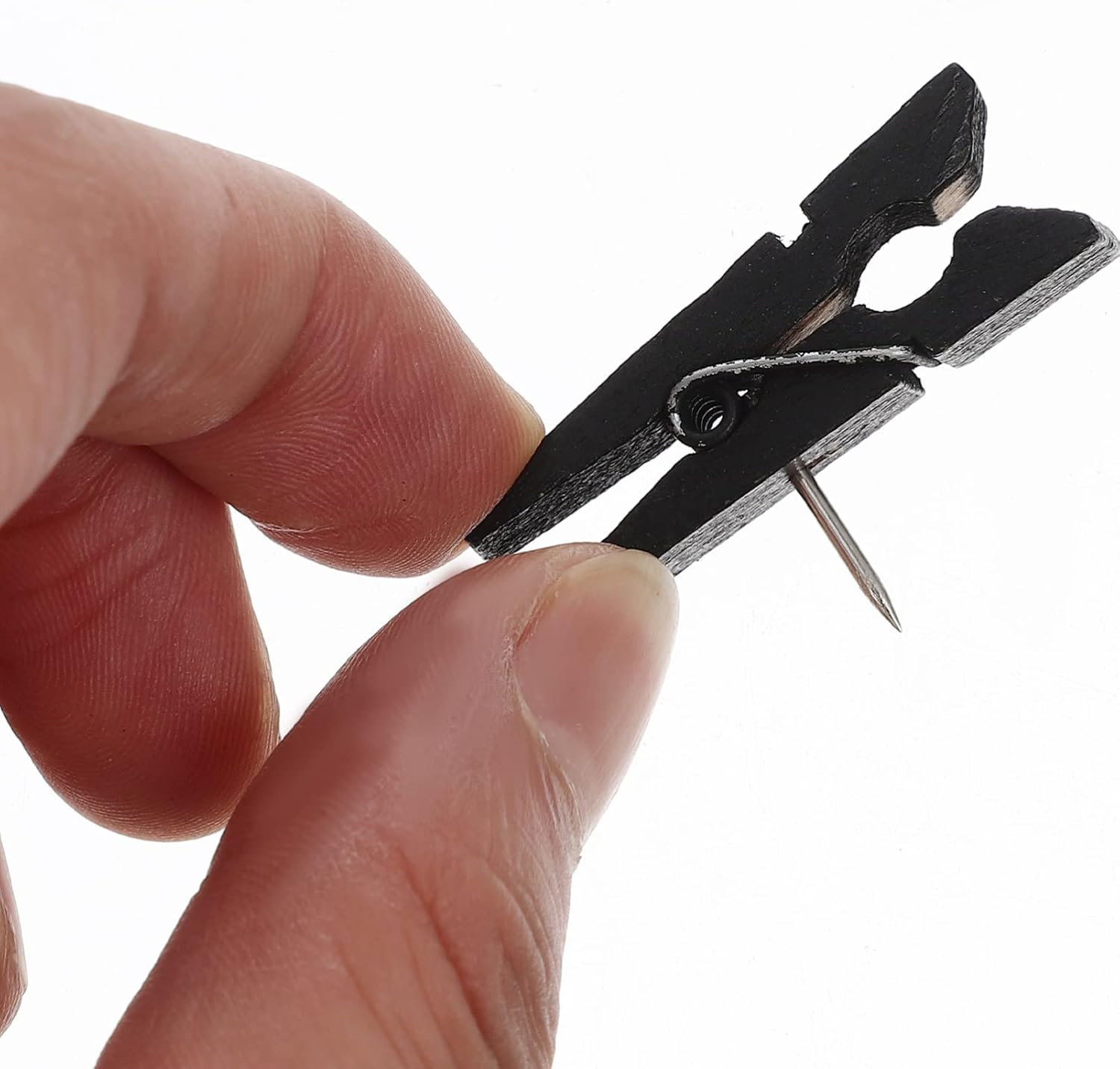 Imanes de alfiler de empuje, tachuelas para pulgar, pulgar, pulgar, pulgar, 50 unidades, mini pinzas de madera para papel fotográfico, clips de