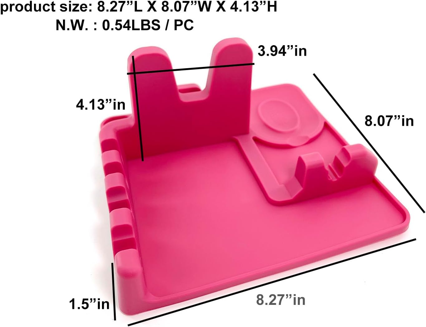halteoly Soporte para cuchara y tapa, soporte de cuchara de silicona con soporte para tapa, soporte para cuchara de cocina para encimera de cocina,