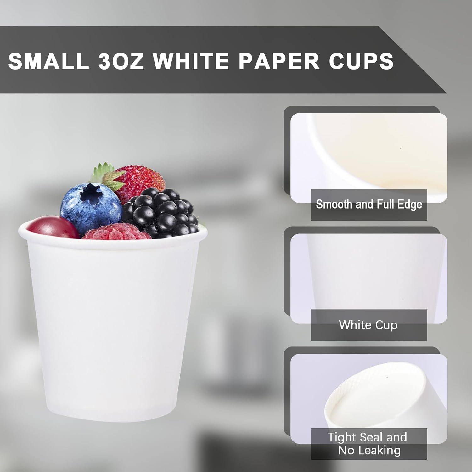 SIUQ Paquete de 1200 vasos de papel de 3 onzas, pequeños vasos desechables para enjuague bucal para baño, tazas de espresso, mini vasos de papel