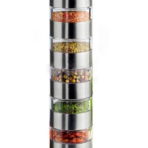 Sunmei Kit portátil de especias de viaje, contenedores modulares de especias de viaje, juego de molinillo de sal y pimienta 5 en 1 para camping, Sunmei Kit portátil de especias de viaje, contenedores modulares de especias de viaje, juego de molinillo de sal y pimienta 5 en 1 para camping,