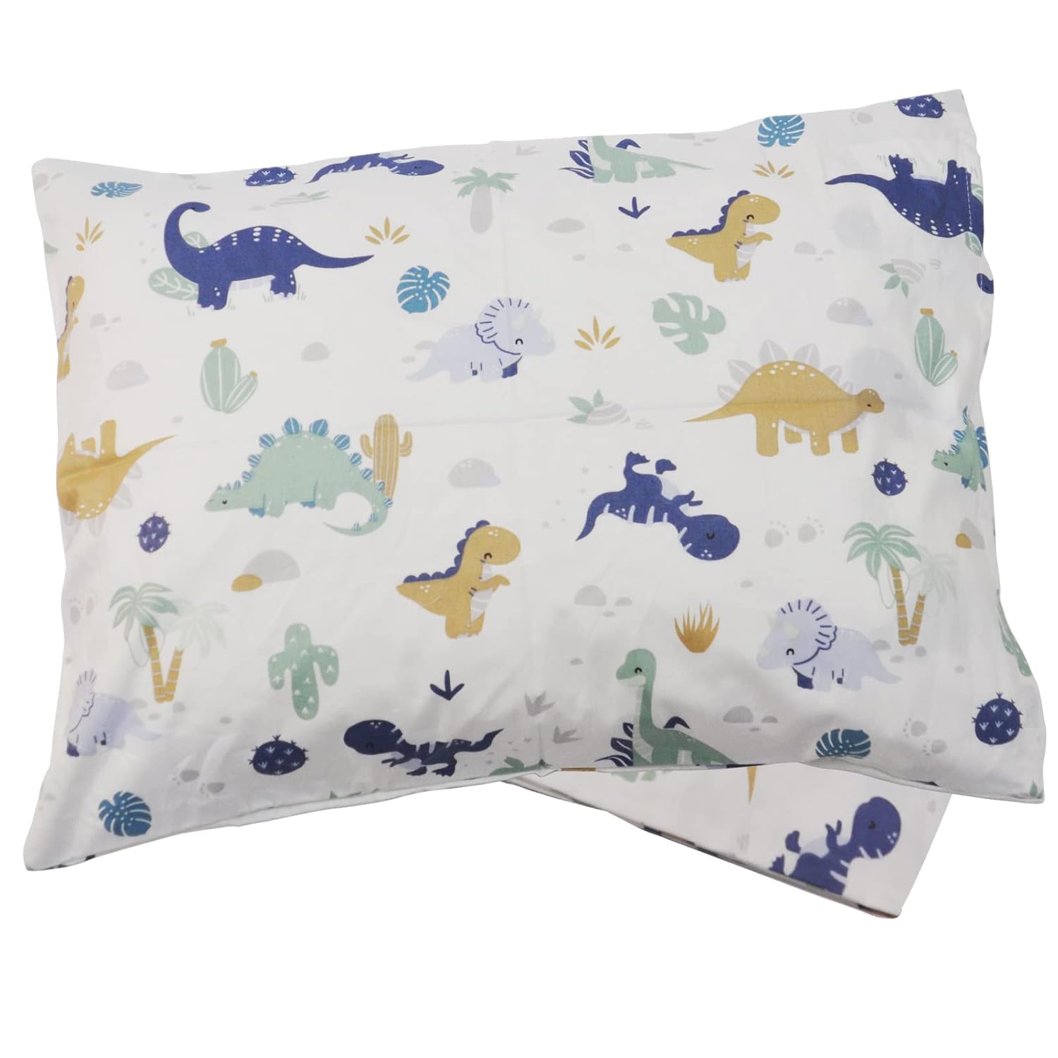 Almohada para niños pequeños con funda de almohada, almohadas orgánicas de 13 x 18 pulgadas para dormir, almohada suave y transpirable para niños