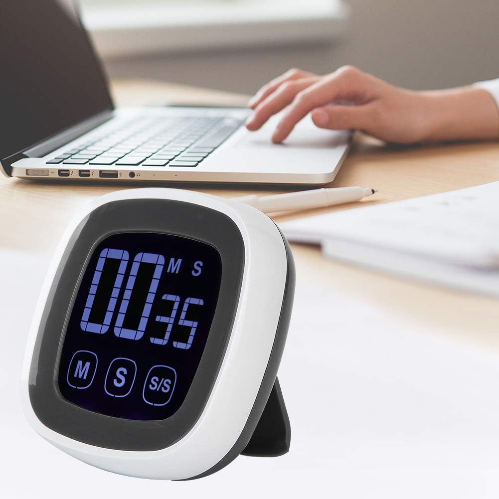 Fydun Temporizador digital de cocina con alarma Sc grande, recordatorios de cuenta regresiva, cronómetro para el hogar con imán, temporizador de