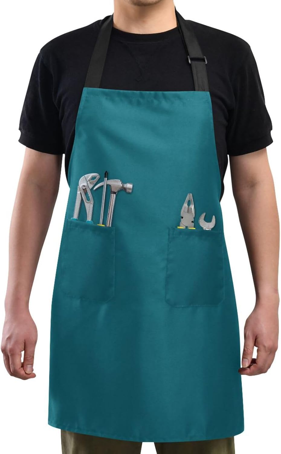 RPLIFE Animals Alphabet Chef Aprons, Waterproof Chef Apron, Aprons with Pockets for Women, Apron Hairstylist