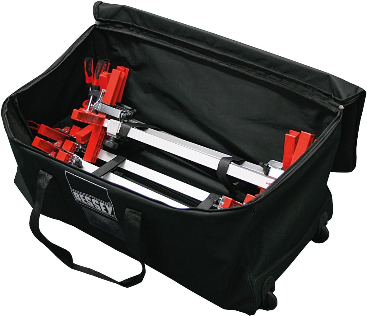 Bessey TU-Trage Juego de abrazaderas para marco de puerta, color negro, 1