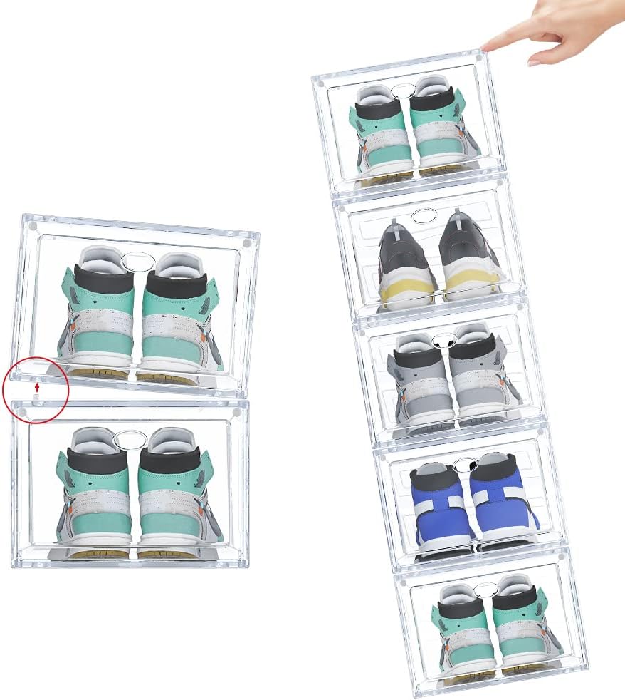 Caja de zapatos de plástico (XL transparente 6)