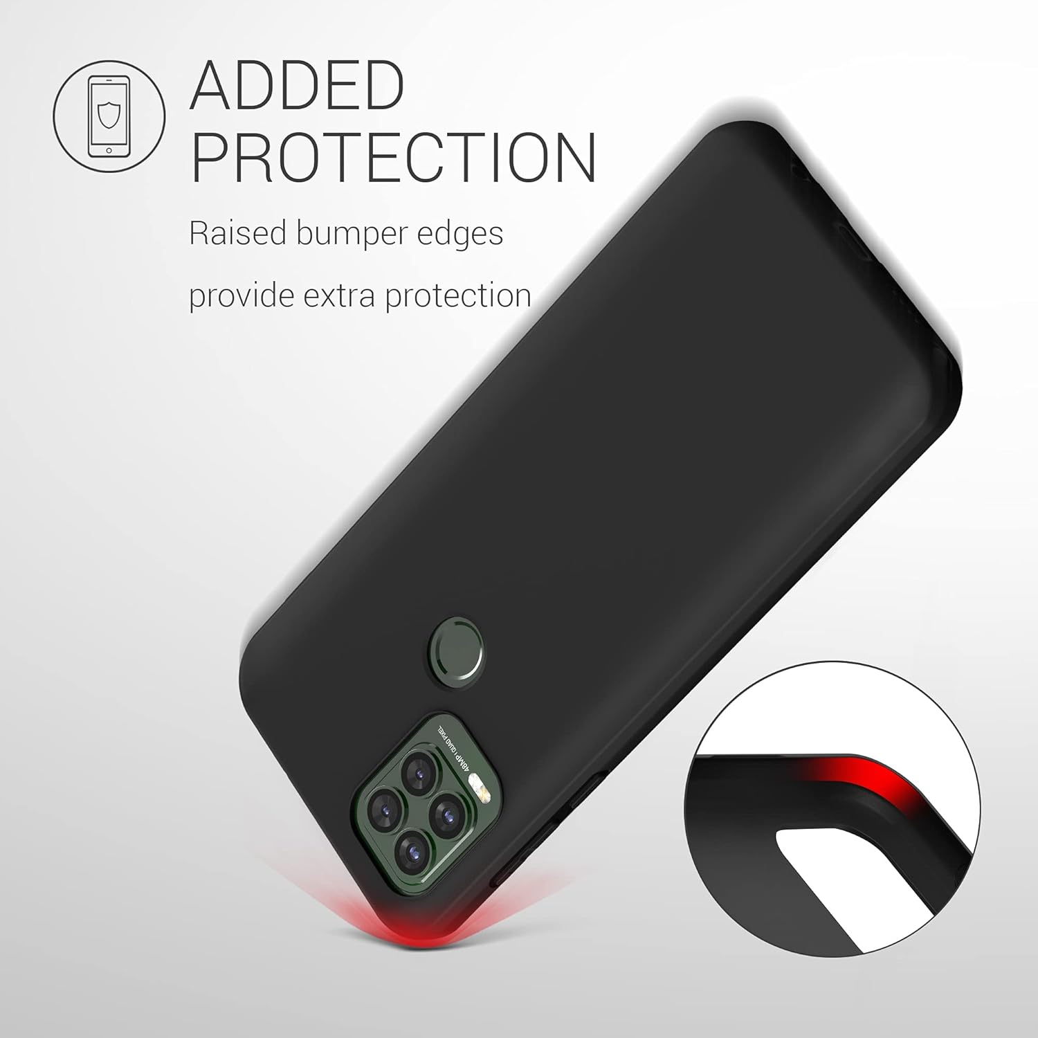 kwmobile Funda compatible con Motorola Moto G Stylus 5G – Funda protectora de silicona TPU suave y delgada – Negro mate