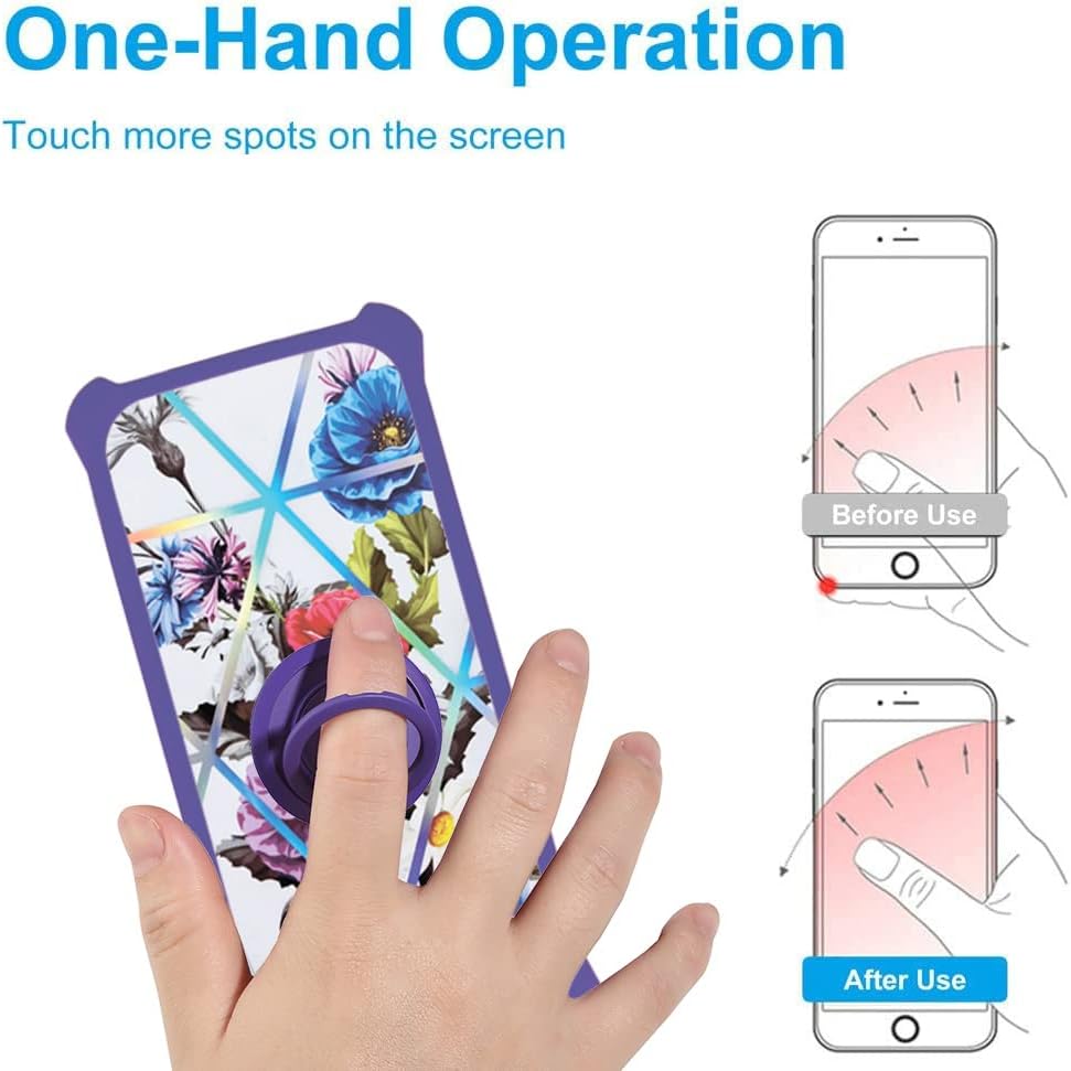 Aroepurt Funda para Huawei P40 PRO compatible con Huawei P40 PRO con protector de pantalla de vidrio templado, PC + TPU 2 en 1, soporte de anillo,