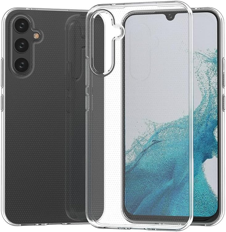 Funda transparente compatible con Samsung Galaxy A32 5G con diseño de patrón de flores, 1 funda protectora de silicona TPU delgada a prueba de