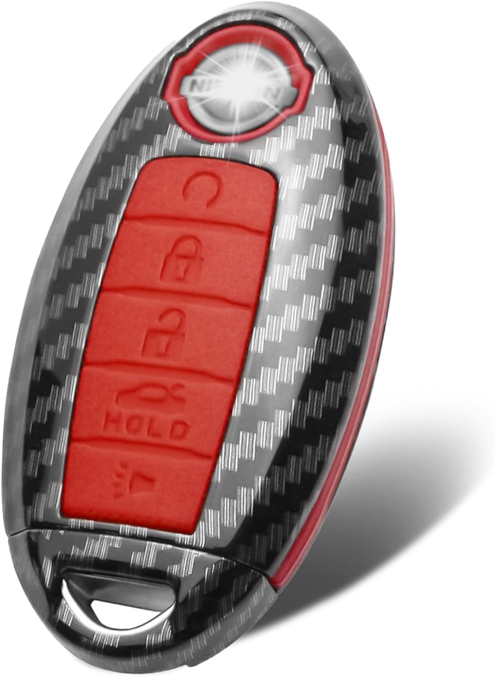 Funda para llavero Infiniti JX35 Q5060 QX566080 de 5 botones, compatible con Nissan Altima Maxima Rogue Armada Sentra 370z Pathfinder Murano (funda