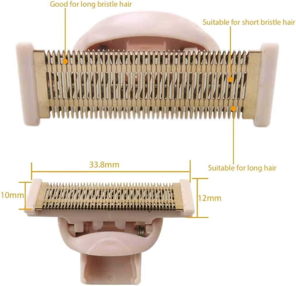 2 cabezales de repuesto para maquinilla de afeitar Flawless Nu Razor, cabezal de repuesto de cuerpo chapado en oro rosa con cubiertas