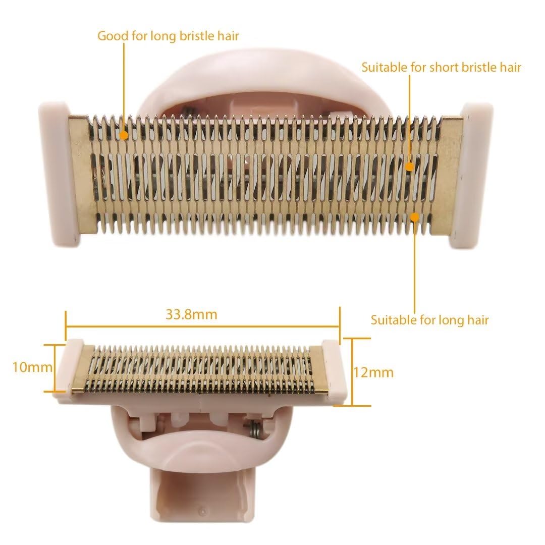Paquete de 2 cabezales de repuesto para cuchillas de repuesto para cuchillas de repuesto Finish Touch Flawless Nu Razor, oro rosa